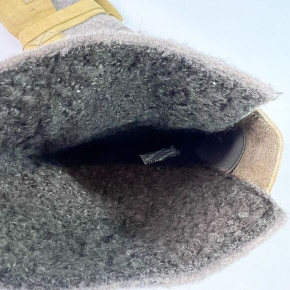 Sorel Winter Boots Womens 7 Brown Gray Chipahko Felt Lined Leather Snow Shoes - Picture 9 of 11